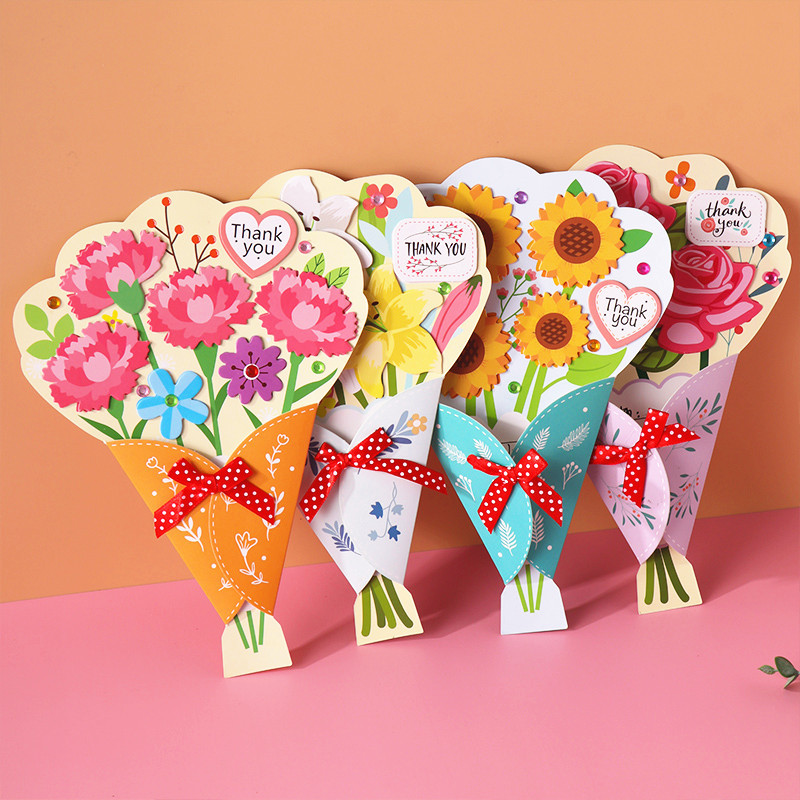 教师节贺卡幼儿园毕业送老师礼物儿童手工diy立体新款小卡片