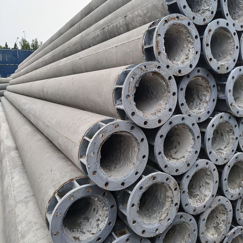 7米法兰组装电线杆厂 钢筋混凝土水泥电线杆高压线电线杆