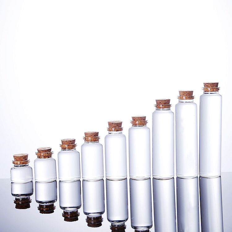 卡口30mm迷你高硼硅玻璃管制瓶透明漂流瓶试管瓶带软木塞-阿里巴巴