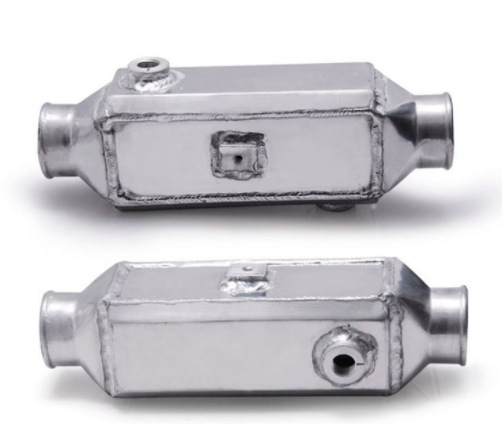 改装通用赛车水冷中冷器铝合金水冷散热器口径63mm总长340mm