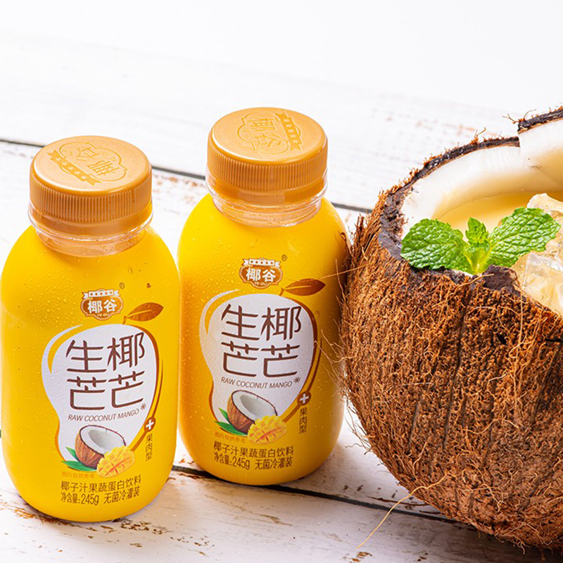 椰谷生椰芒芒椰汁生榨椰子汁芒果味椰奶夏日果汁植物蛋白饮料整箱
