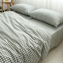 老粗布床单床品布料格子牡丹大布头被套面料大块花布头处理批发热