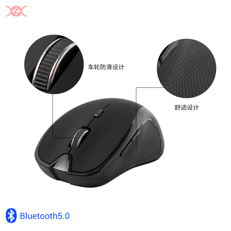 Factory Direct Sales New Bluetooth 2.4G Wireless Mouse Desktop Computer Notebook Business Office Photoelectric Mouse