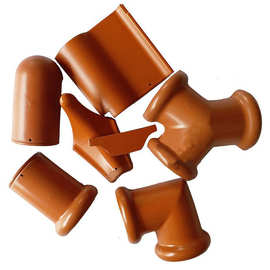 包邮别墅瓦片31*31西瓦筒瓦专用配件屋脊瓦琉璃瓦屋顶屋面波形瓦