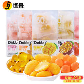 Dobby哆比果汁软糖Q弹芒果白桃味橡皮软糖100g 儿童休闲零食品