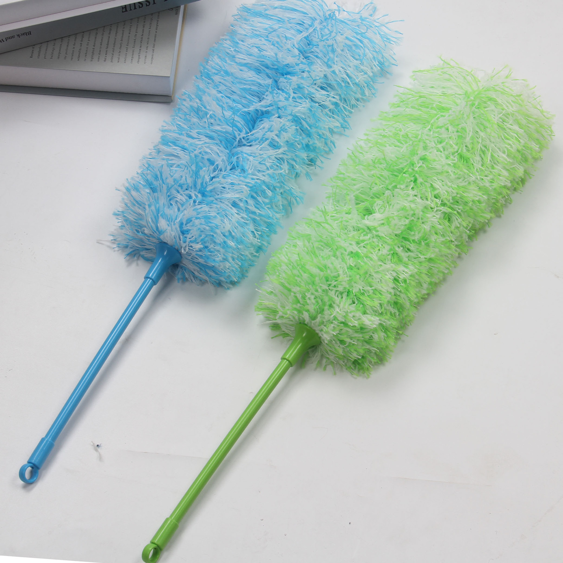 Factory Wholesale Feather Duster Ultra Fine Fiber Dust Remove Brush Dust Sweeping Household Environmental Protection Small White Penholder Cleaning Duster