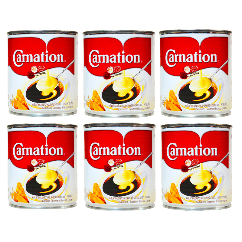 泰国进口三花炼奶淡奶泰式奶茶原料烘焙 手标 385g*48