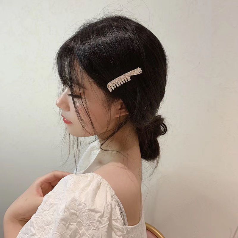 Creative Personality Barrettes Girl Bang Clip Side Clip Cropped Hair Clip Barrettes South Korea Internet Celebrity Ins Joker Hairclip Headdress Female