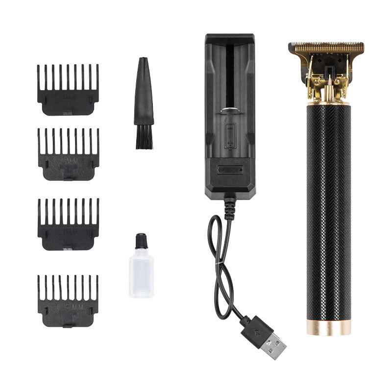 Cross-Border T9 Retro Oil Head Electric Hair Clipper Hair Salon Carving Trim Haircut Set Electric Hair Clipper Electrical Hair Cutter Manufacturer