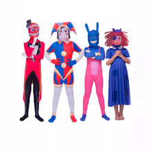 神奇数字马戏团帕姆尼cosplay紧身衣连体衣Pomni小丑角色扮演服装