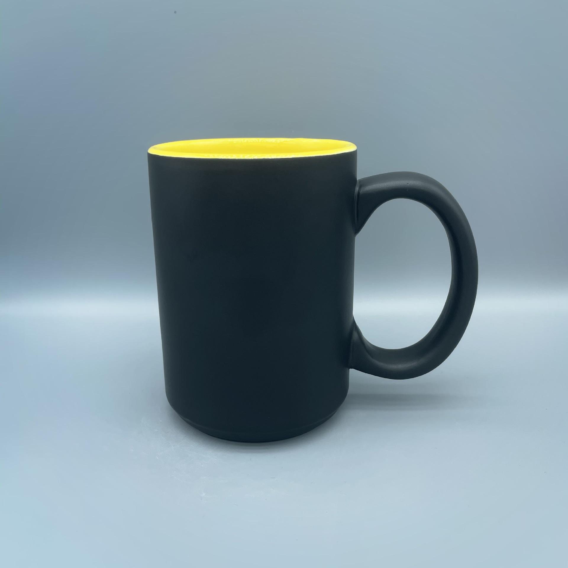 哑光马克杯 双色陶瓷杯 高深杯 办公室 咖啡杯 可logo 可颜色