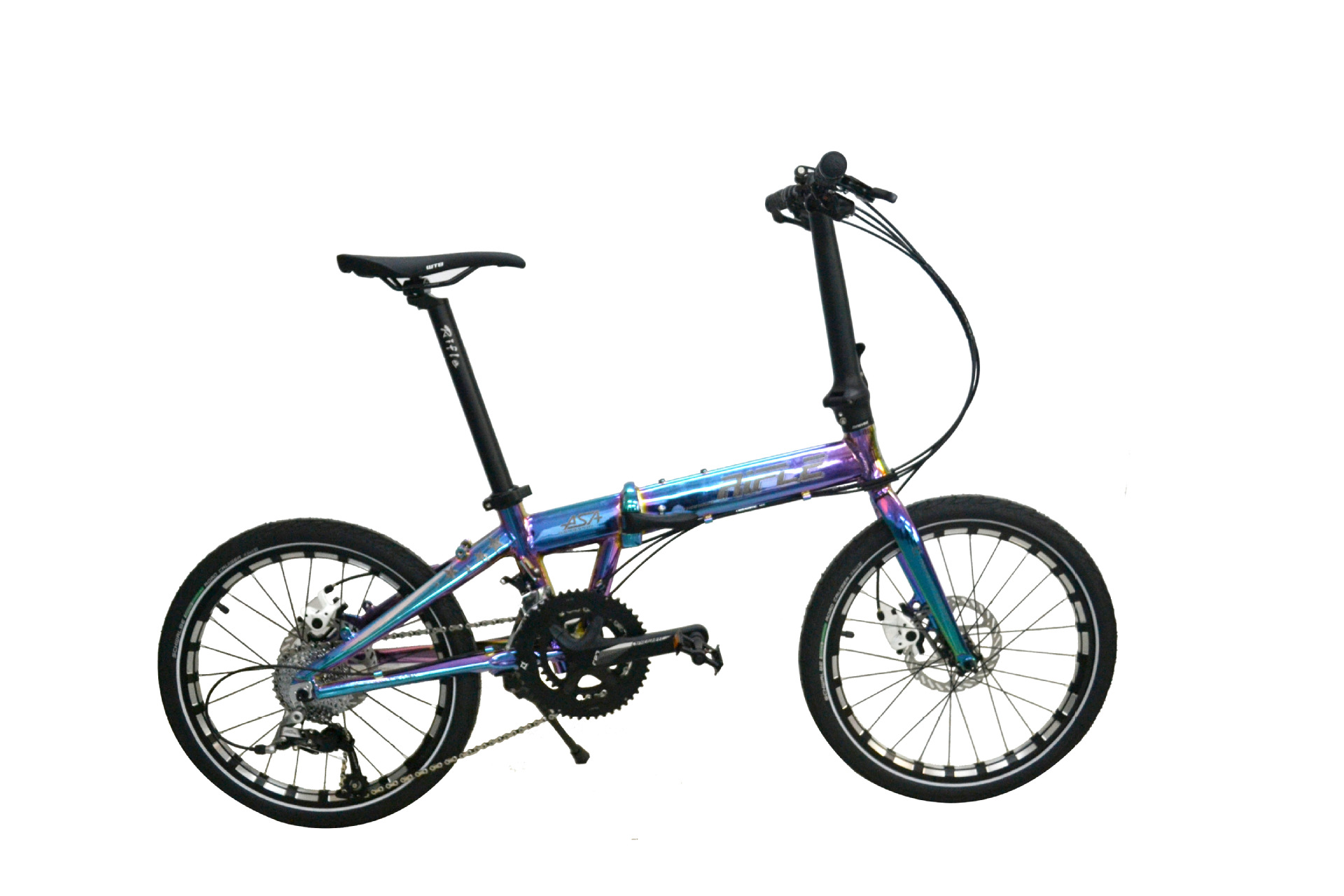 rifle折叠自行车20寸asa22速加工定制现货休闲娱乐学生白领 代步