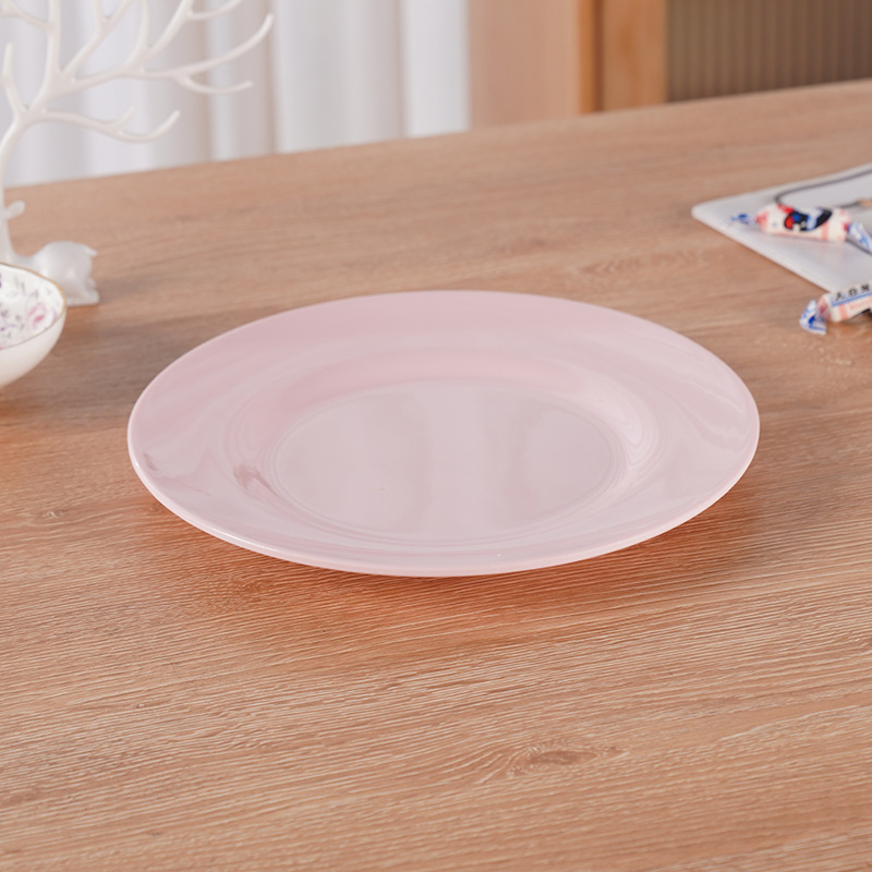 Western Style Plate Dish Color Cutlery Plate Restaurant Hotel Fast Food Restaurant Canteen Imitation Porcelain Tableware Melamine Cutlery Plate