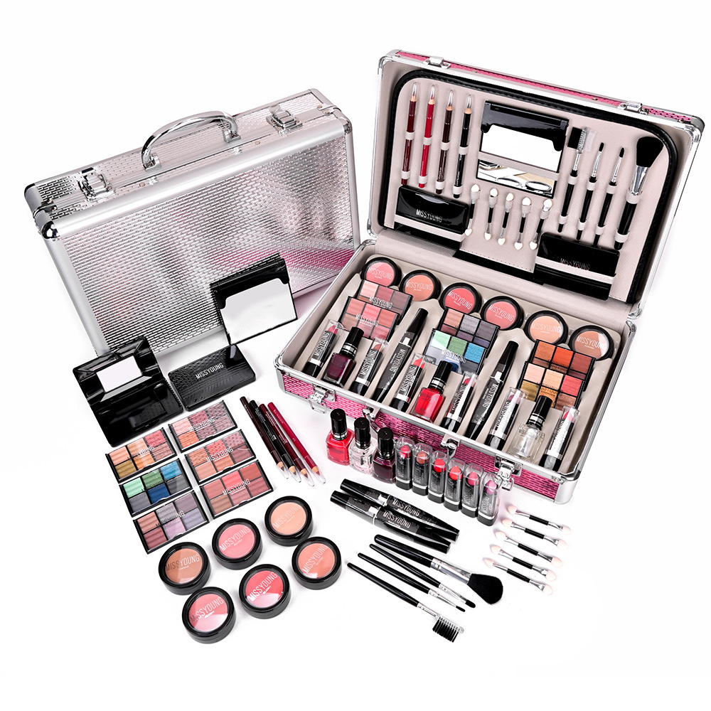Missyoung Makeup Set Cosmetic Case Eye Shadow Plate Blush Lipstick Cosmetic Case INS Cross-Border Beauty