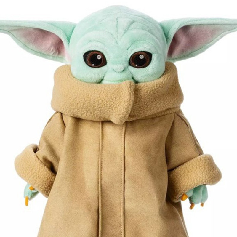 外贸现货30厘米婴儿尤达宝宝公仔baby yoda毛绒玩具星球大战周边