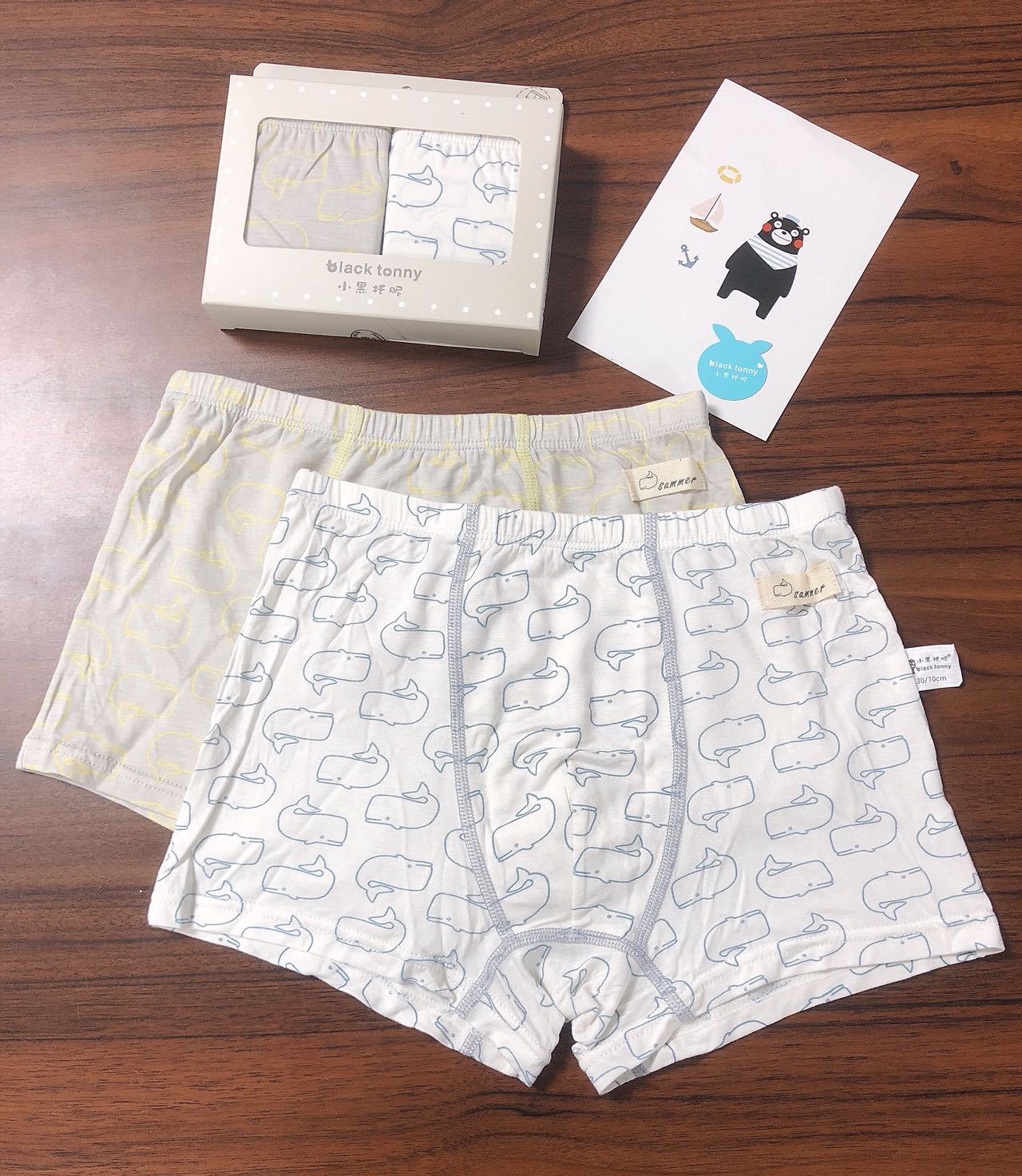 汪汪队小黑托尼牌子尾货袋装盒装纯棉木代尔混搭男童平角内裤批发