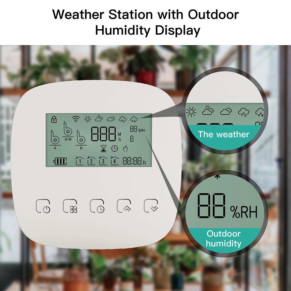 WiFi Graffiti Smart Home Sprinkler Timer Charging App Automatic Micro Drip Irrigation System Double Pump Irrigation Switch