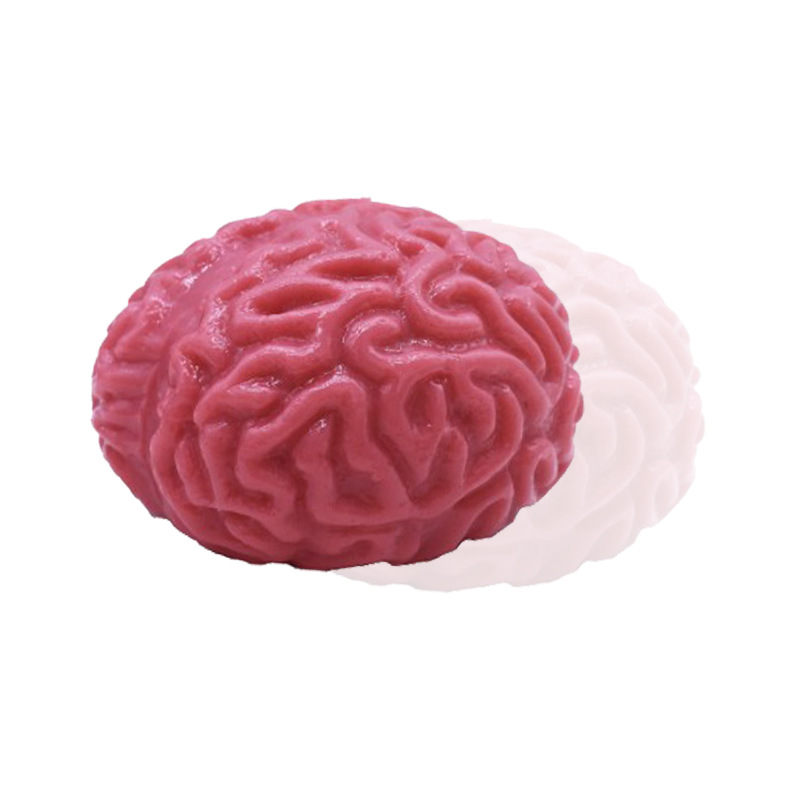 Cross-Border TPR Soft Rubber Brain Halloween Stress Ball Funny Creative Spoof Stress Ball Novelty Toys