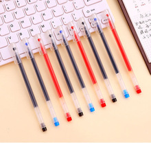 巨能写中性笔0.5黑笔红笔蓝笔一次性笔全针管学生考试专用笔批发