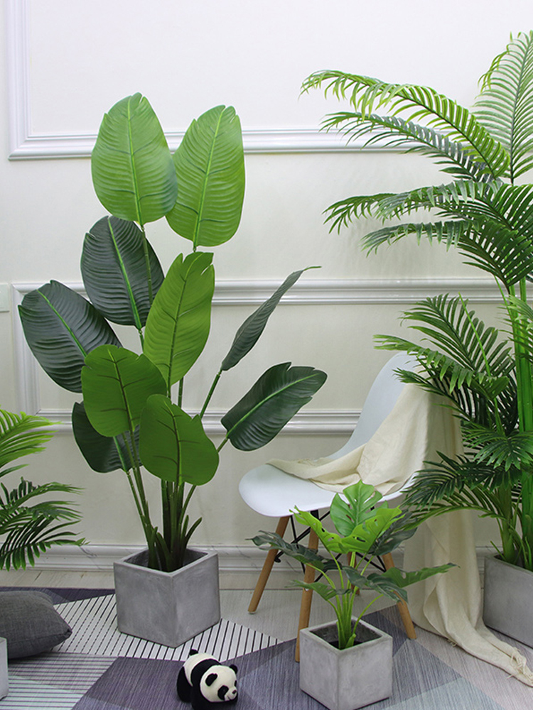 北欧旅人蕉植物盆栽仿生绿植室内客厅装饰假花摆件假树树