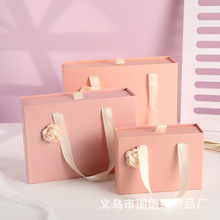 大号粉色蝴蝶结送女友生日礼物盒结婚伴手礼盒抽屉盒糖果包装盒子