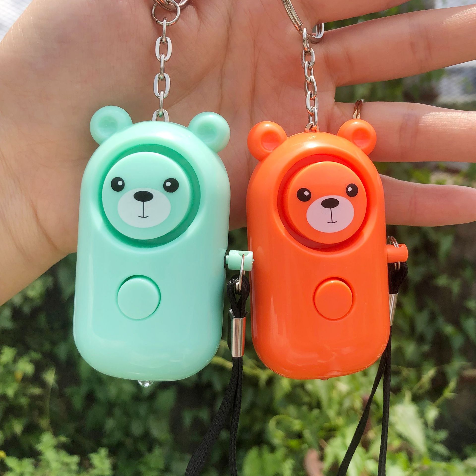 紧急个人警报器便携钥匙扣声光报警器儿童防身安全自卫防狼报警器