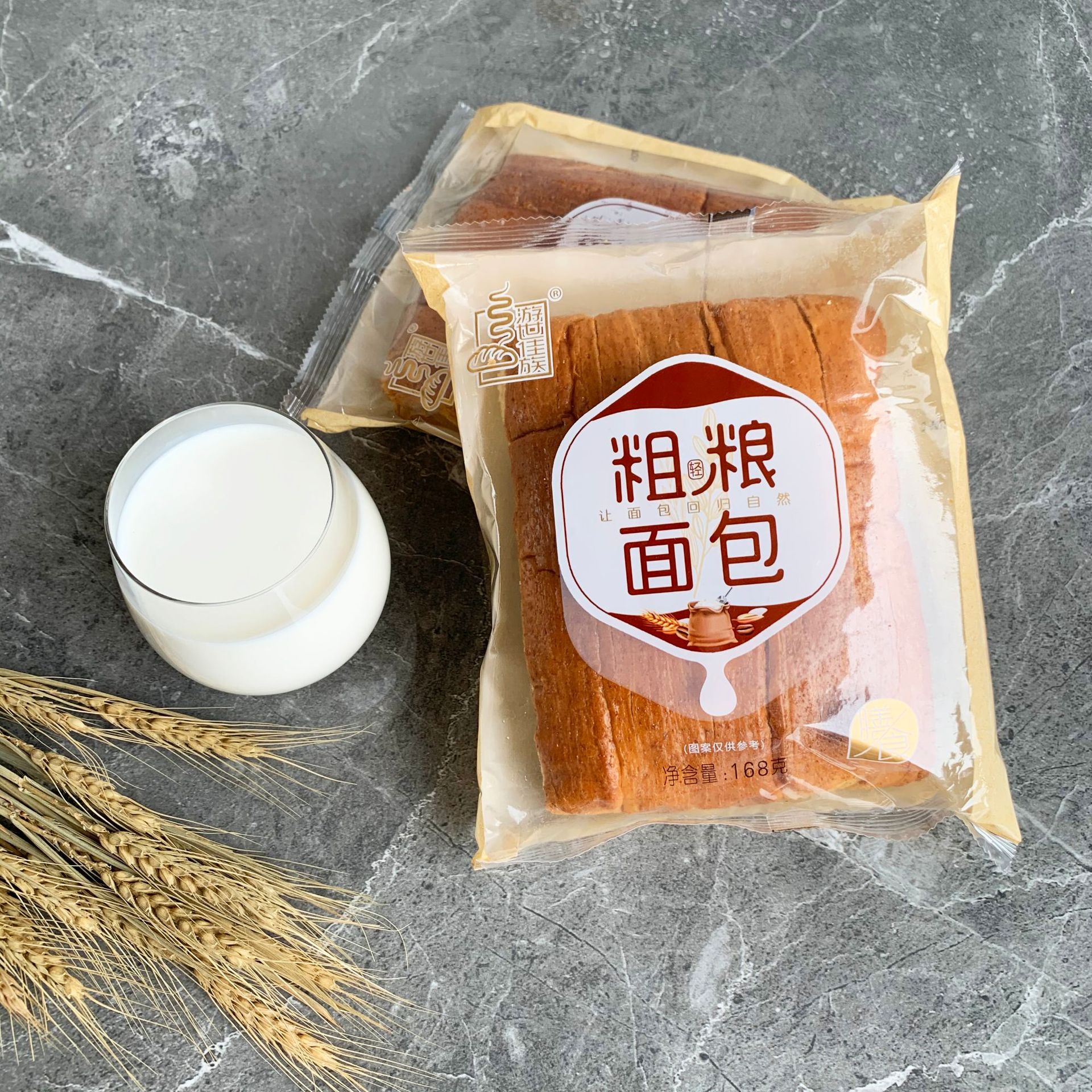 包装规格钢琴手撕,粗粮面包货号m024-h生产许可证编号sc