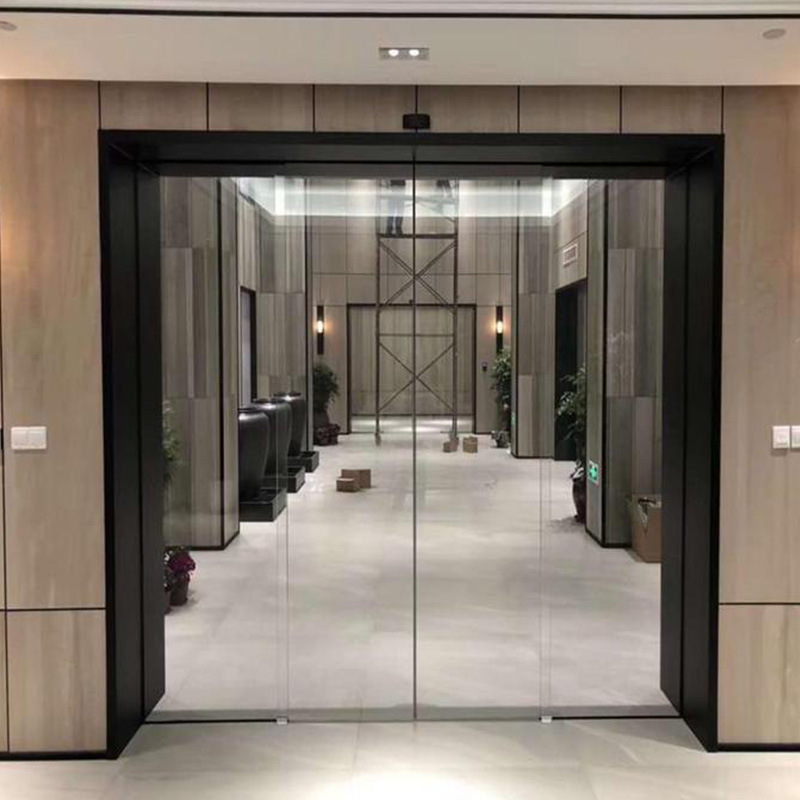 自动门感应门电动门旋转门移门对梭门玻璃平移门武汉安装入户