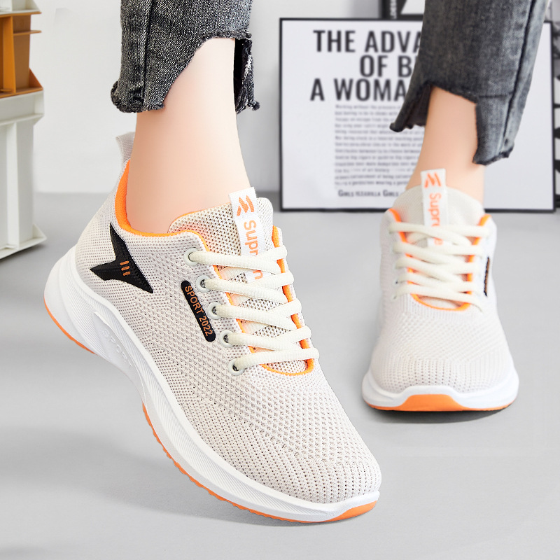 Women's Shoes Breathable Casual Walking Shoes Women's Factory Direct Sales Generation Hair Spring Style Soft Bottom Middle-Aged and Elderly Mom Shoes Sneaker