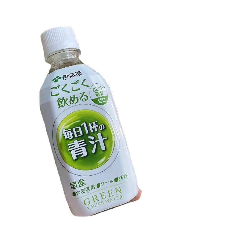 日本itoen伊藤园大麦青汁抹茶饮料350ml蔬菜汁即食零食品