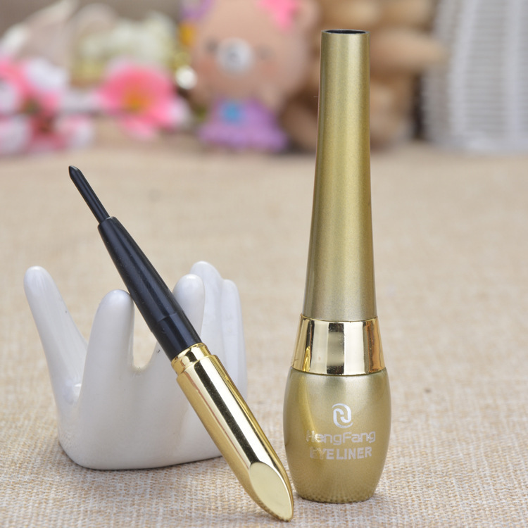 Hengfang Thick Black Liquid Eyeliner Eyebrow Pencil Two-in-One Combination Easy to Make up Not Easy to Smudge Fine Head Eyeliner Makeup