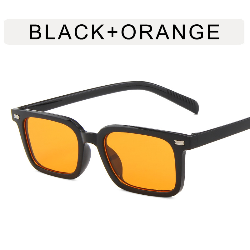 High-Grade Square Mesh Redmi Nail Sunglasses European and American Retro Ins Small Frame Sun Glasses Sun Protection Beach Sunglasses