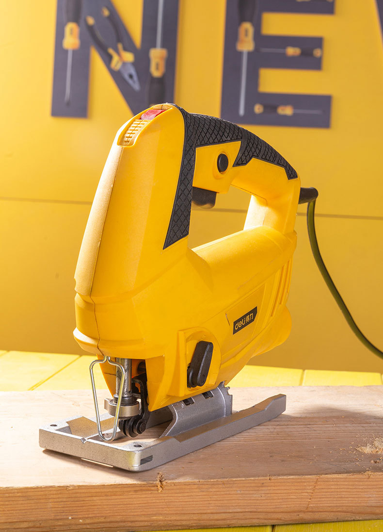 得力工具曲线锯家用电锯多用途手持木板线锯小型切割机木工电动锯