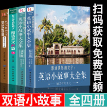 正版4册感动世界的文字英语小故事大全集基础篇+提高篇每天背点好