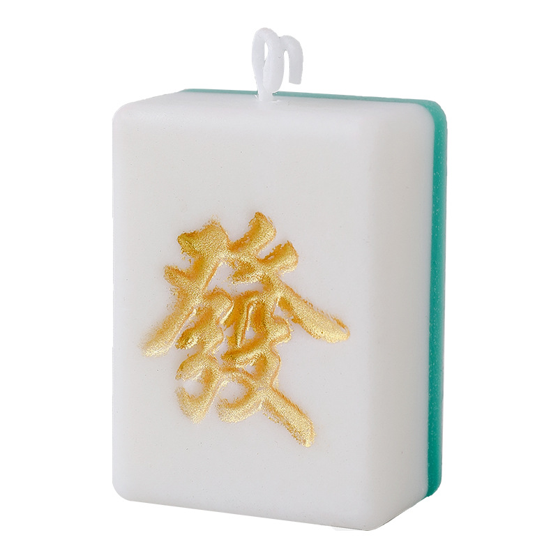 New Year Mahjong Aromatherapy Candle Wholesale DIY Fortune Modeling Creative Birthday Gift Aromatherapy Decoration Mahjong Candle