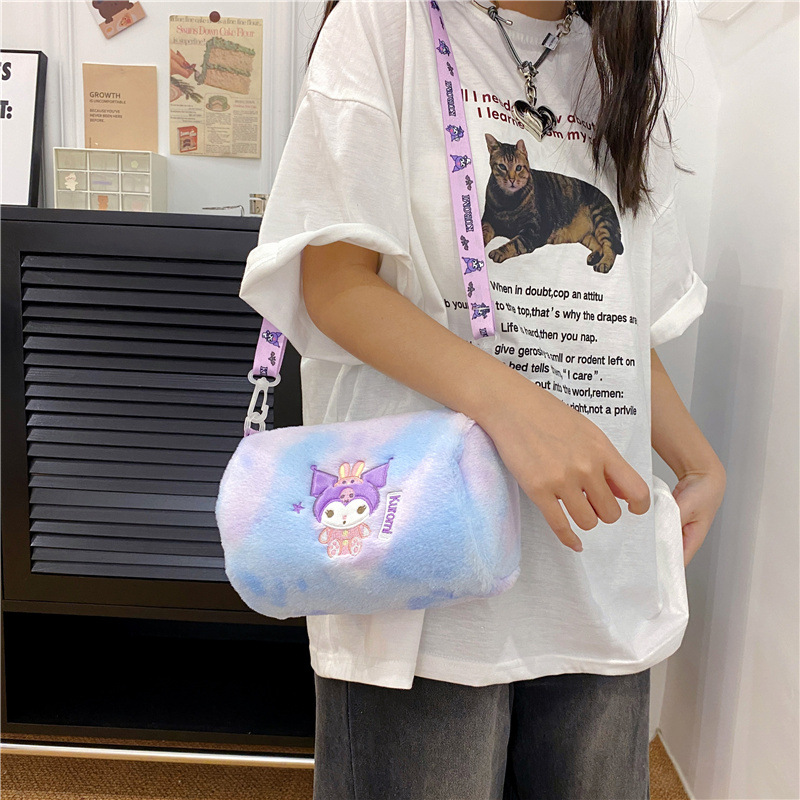 Japanese Cute Clow M Bag New Girl Students' Crossbody Bag Children Soft Girl Shoulder Bag Plush round Bag