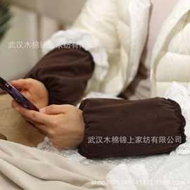 灯芯绒加长短款长款袖套花边防脏办公学生防污护袖羽绒服