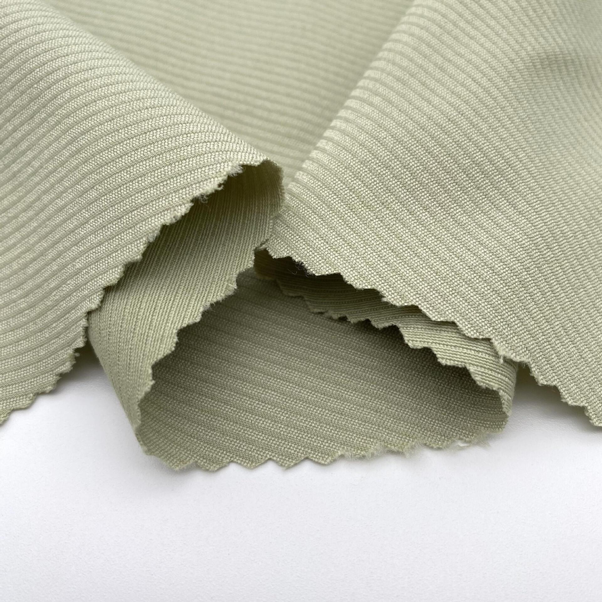 现货供应涤粘混纺面料斜纹加厚面料垂感舒适裙子外套面料