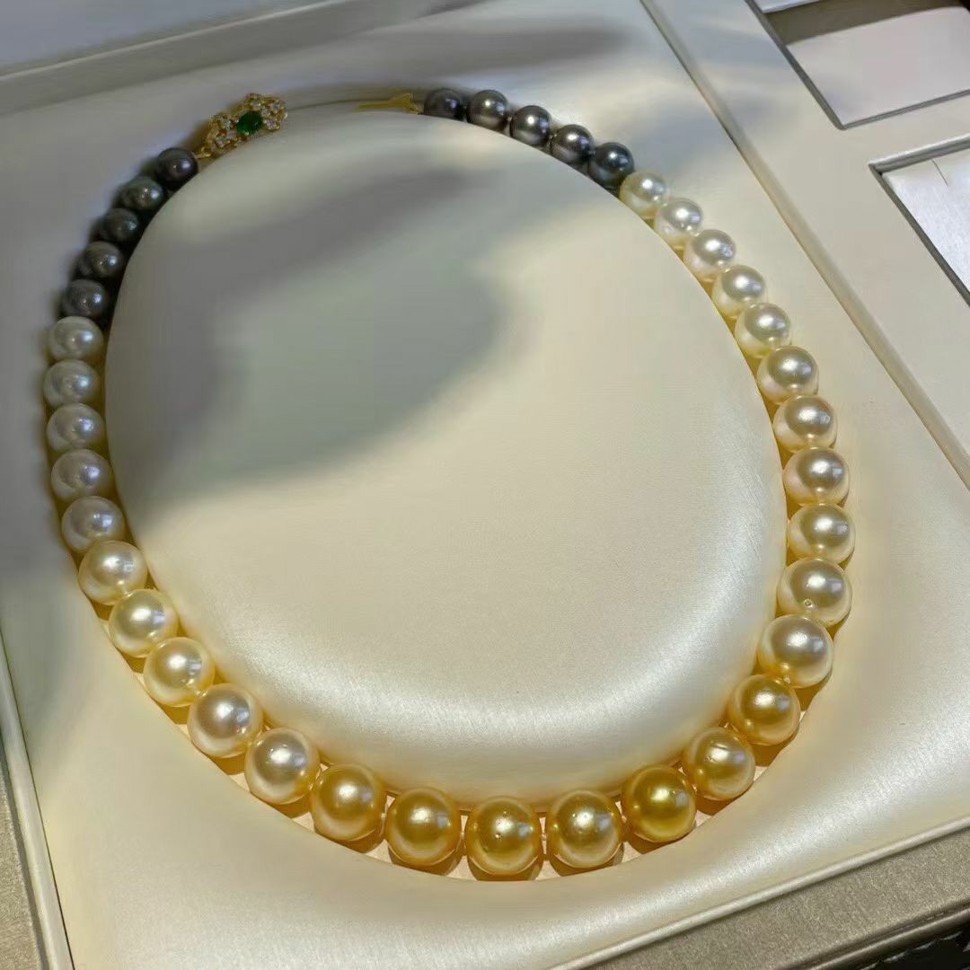 大珍珠项链图片
