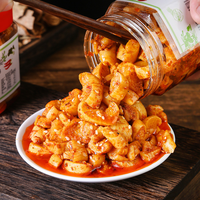 麻辣萝卜干开胃咸菜自制香辣脆萝卜湖南特产下饭菜榨菜瓶装批发