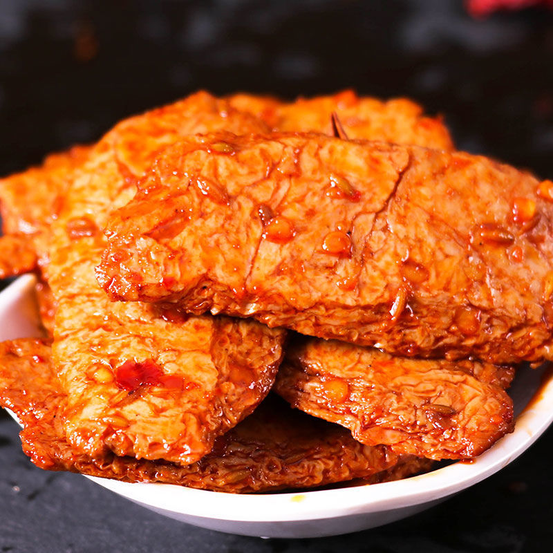 手撕素肉素牛排豆腐干豆制品批发价湖南特产素食270天袋装豆干零
