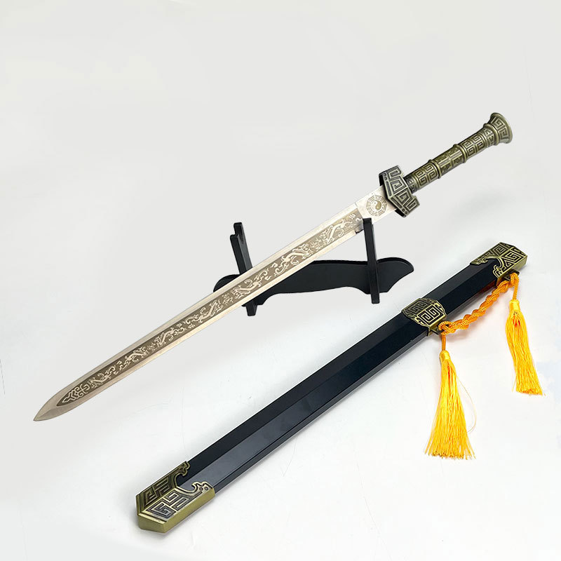 旅游工艺品刀剑一体剑装饰宝剑锌合金冷兵器未开刃影视武器道具