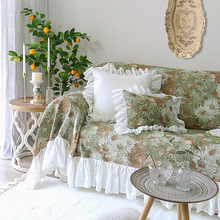 批发莫奈印象沙发套罩简约现代沙发全盖布欧式美式垫四季通用