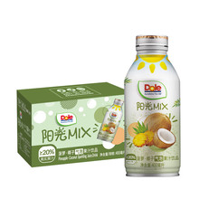 都乐（DOLE）菠萝椰子 菠萝西柚气泡果汁400ml瓶装 夏日饮品