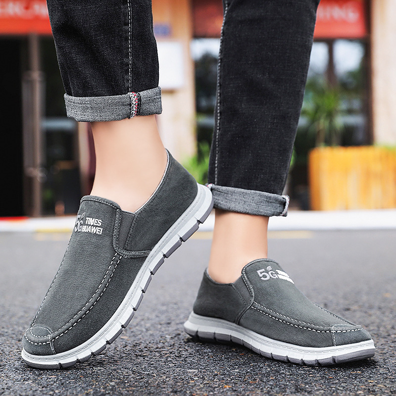 Shoes Men's 2023 New Fashion Sneaker Men's Student Shoes Stylish Sneaker Slip-on Casual Breathable Cloth Shoes
