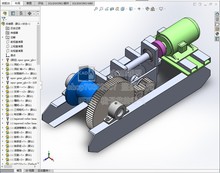 JH-14型矿用回柱绞车设计含CAD图纸及说明SolidWorks三维模型素材