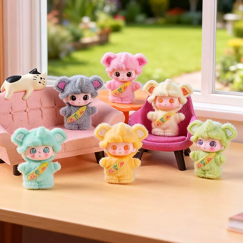 新品植绒站姿大象居家吉祥微景观可爱萌粒公仔桌面创意树脂小摆件