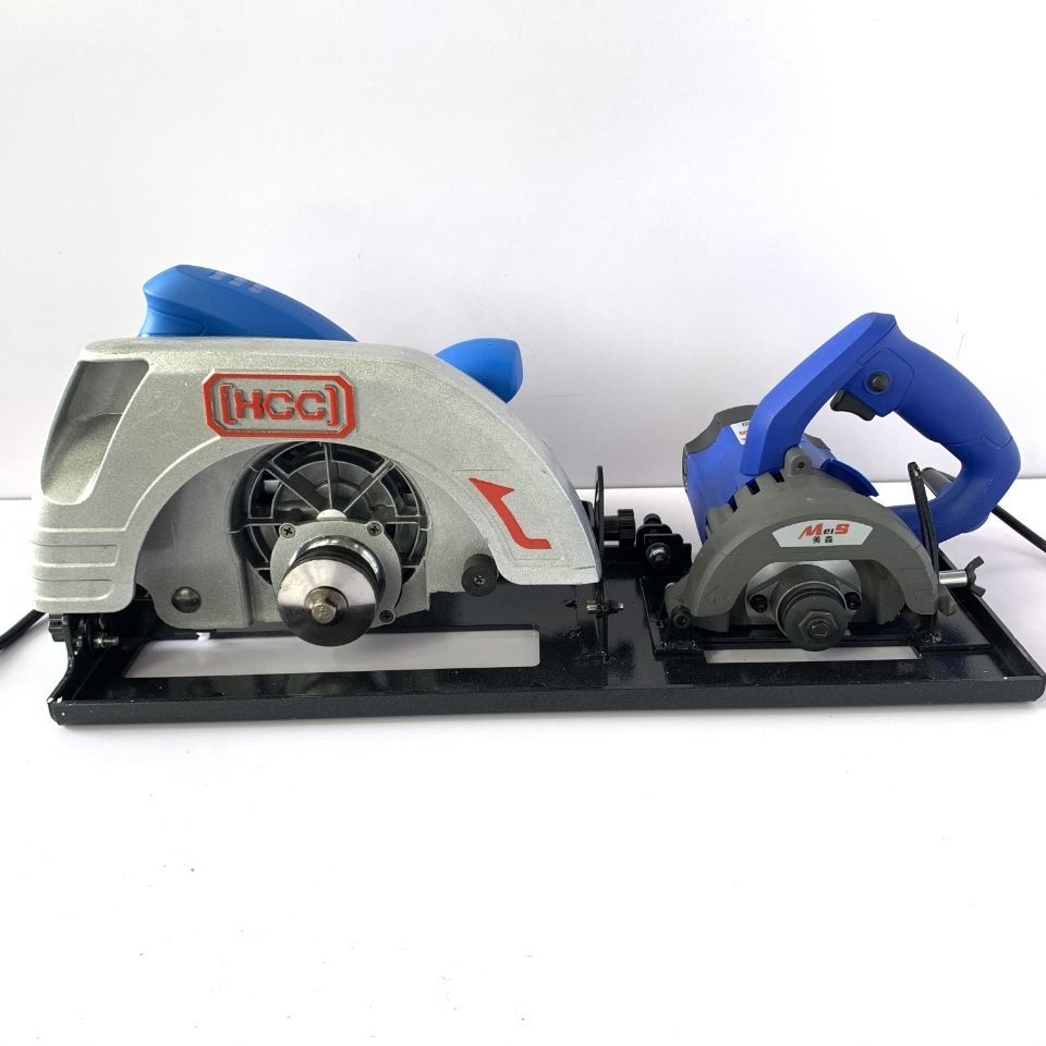 大功率子母锯不崩边木工连体锯便携式裁板锯倒装无尘子母精密锯