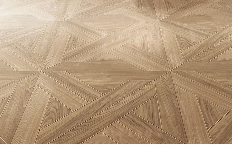 日式复古拼花木纹瓷砖 600x600客餐厅厨房防滑地砖卧室仿实木地板