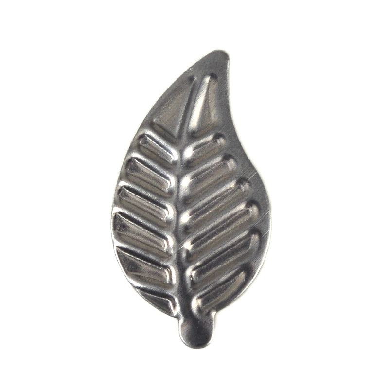 Stamping Iron White Palm Leaves Small Curved Pointed Ice Stamping Leaves Iron Leaves Iron Metal Decorative Crafts